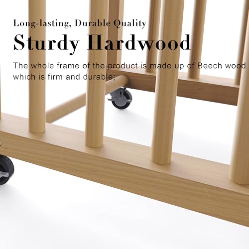 UNZERO Art Storage Rack, Wood Storage Stand for Canvas Boards, Panel, Frame, Drawing Board, Printed Matter, Paper Pad, Backing Plate (11" D x 19.1" W x 24" H)