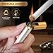 X-LIGHTER Vintage Cigarette Case with Lighter for 100's ，Smell Proof, Retro Metal Cigarette Cases Holder 100s King Size, Funny Smoking Set for Women Men, Christmas Gift