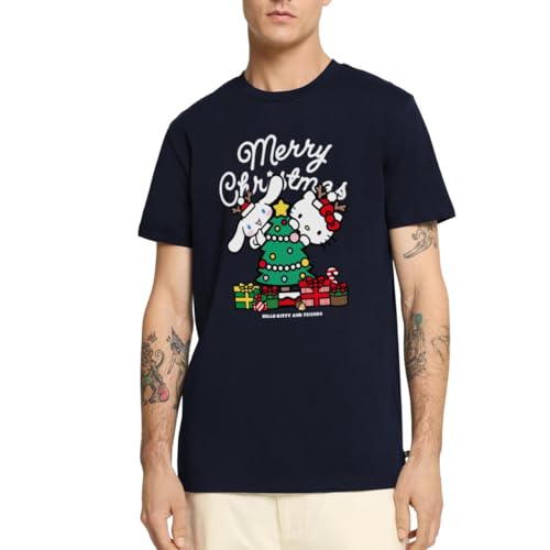 T-shirt Hello Kitty de Noël pour homme idéal pour les fêtes de fin d'année