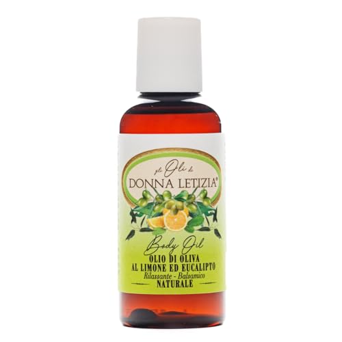 aceite corporal con aceite de oliva, limón y eucalipto
