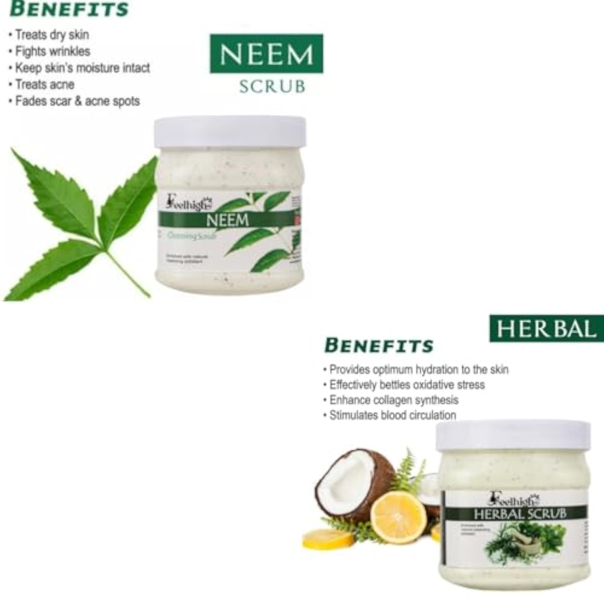 Herbal Scrub with Natural Exfoliants, 500ml