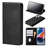 【iPhone14 ケース】【シンプルかつ軽量のPUスムースレザー採用】 iPhoneケース 手帳型【スタンド機能】【収納ポケット】【カメラ保護】 OTHERSiDE (tapu003-360 ブラック)