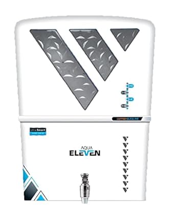 AquaDart Copper + Mineral RO+UV+UF 10 to 12 Liter RO + UV + TDS ADJUSTER Water Purifier with Copper Charge Technology White & Blue copper Best For Home and Office (Made In India)