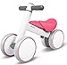 XJD Biciclette Senza Pedali per Bambini（10-36 Mesi）con 4 Ruote Ultraleggera e Primo Giocattolo per Bici per i più Piccoli Baby Balance Bike（Rosa）