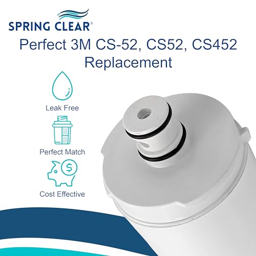 Cartouche CS-52 compatible 3M par Springclear Ltd - Pack de 3 filtres SPC-52