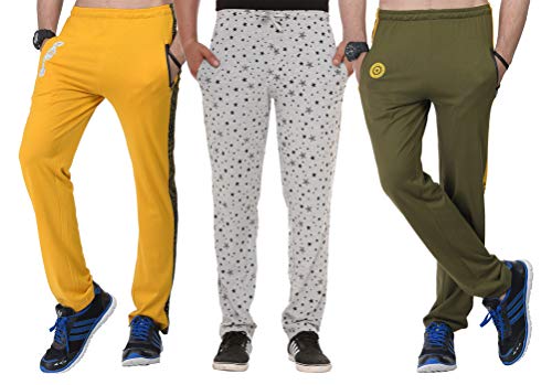 Image of SHAUN Men's Regular Fit Cotton Trackpant (631MN3 XGY Multicolour S)