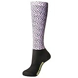 Over The Calf Peddies Ladies Orchid Leopard
