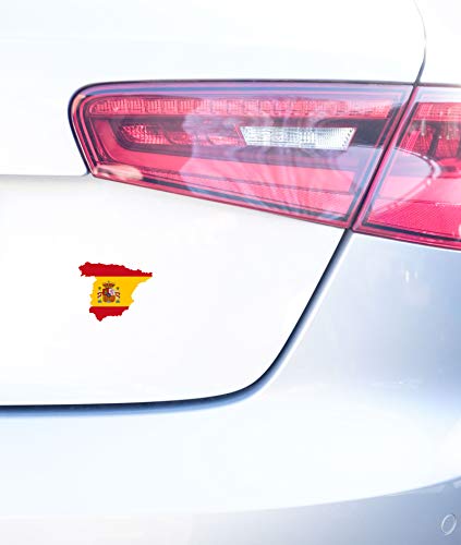 Spanien Kontur Aufkleber Auto Vespa Sticker Camper Wohnmobil Motorrad Espana Autoaufkleber Waschanlagenfest Witterungs- und UV-beständig