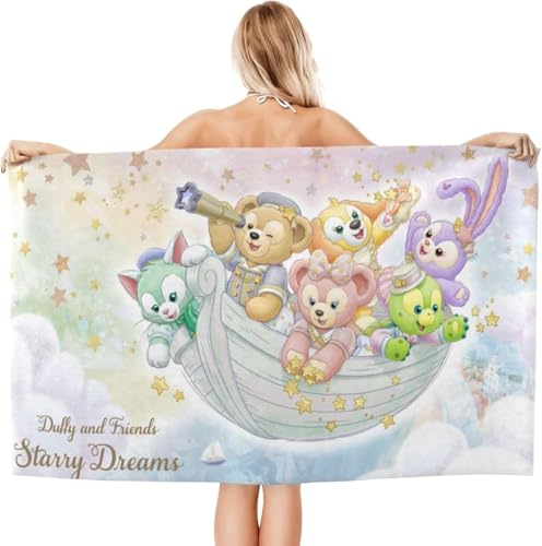 ダッフィー　バスタオル　新品 Amazon｜実写 バスタオル ダッフィーのフレンドシップジャーニー