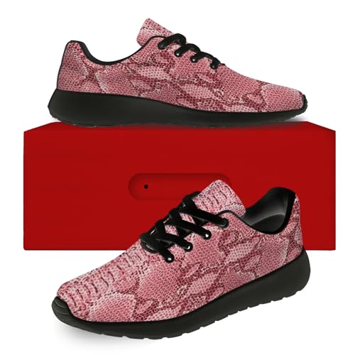 Generic Snake Skin Print Shoes for Men Women Lightweight Comfort Running Tennis Walking Sneakers Gifts for Dad Mom2