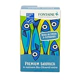 Fontaine - Premium Sardinen in Bio-Olivenöl – 120 g – 5er Pack - Premium...