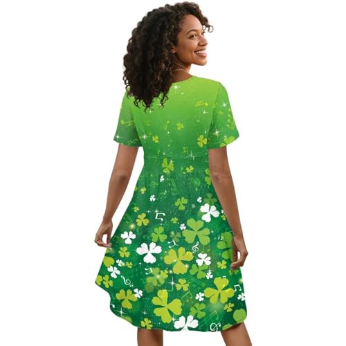 Image of Women's Summer Formal Dresses Short Sleeve Wrap V Neck Dresses Bridesmaid Wedding Guest Dress with Pockets