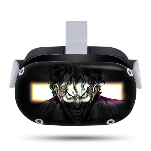 Head Case Designs Officially Licensed The Joker DC Comics Arkham Asylum Character Art Vinyl Sticker Skin Decal Cover Compatible with Meta Quest 2