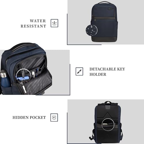 Image of F Gear Hallstat 20L Laptop Backpack|Dedicated Laptop, Tablet & iPad Sleeves|USB & Type-C Charging Ports, Luggage Strap|Smart Office, College & Travel Backpack|2 Compartments & Hidden Pocket