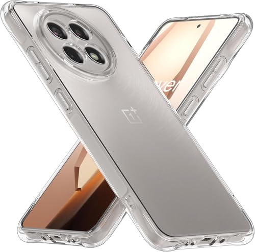 Image of JGD PRODUCTS for OnePlus 13R 5G Premium Transparent Hybrid Soft Slim Dust Proof Back Case Cover with Camera Protection