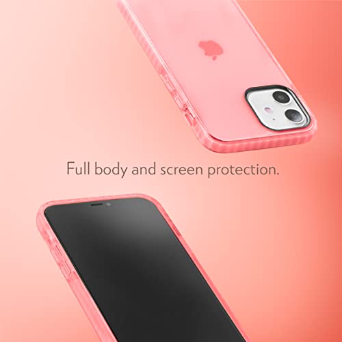 Steeplab Barrier Case For Iphone 12 & Iphone 12 Pro (2020, 6.1" Screen) - Impact Absorbing Case With Full Body Protection And Raised Bezel (Subtle Pink Peach) #TOP2