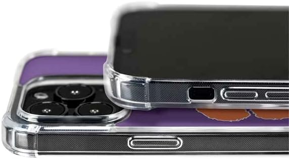 Skinit Phone Case Compatible with MagSafe iPhone 15 Pro - Officially Licensed Clemson University Tiger Print Purple Design