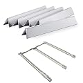 Hongso 15.3" 7636 Flavorizer Bars and 18" 69787 Burner Kits for Weber Spirit I & Spirit II 300 Series, Spirit E-310, E-320, S-310, S-320 Gas Grill with Front Control,Stainless Steel Material