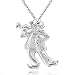 Produktbild MATERIA Kinder Anhänger Clown ARLECCHINO - 925 Silber Schmuck Anhänger Zirkus rhodiniert #KA-307