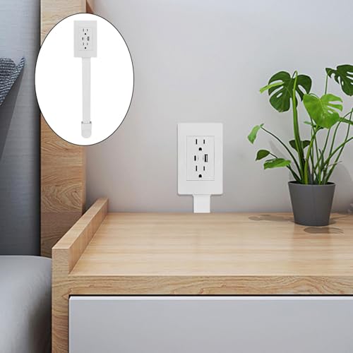 Image of Electrical Outlet Extender Extendable Outlet Box Plug for Bedside Table