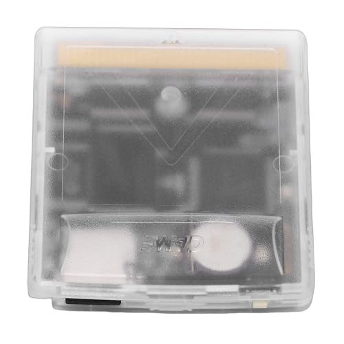 Gugxiom Super Cartucho, Cartucho de Juego GBC con Tarjeta de Memoria Incorporada de 8 GB, Apto para Consolas Gameboy/Gameboy Color/Advance (Blanca transparente)
