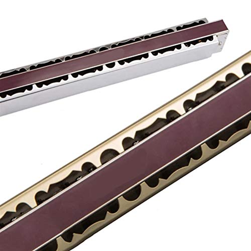 KIRANDIE Harmonica 28 Trous Professionnel Bouche Organ Harpe Instrumentos clé C Instruments de Musique T28-3 Argent Or… - Les Beatles, Paul McCartney, John Lennon, RIngo Starr, George Harrison KIRANDIE Harmonica 28 Trous Professionnel Bouche Organ Harpe Instrumentos clé C Instruments de Musique T28-3 Argent Or… – Image 5