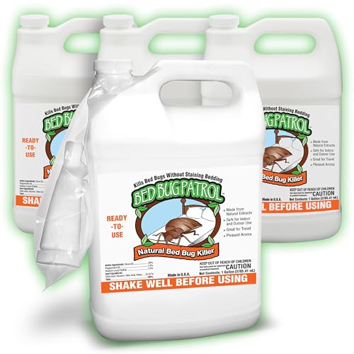 Bed Bug Patrol Bed Bug Spray &amp; Bed Bug Killer, Made in USA - 4 Gallons