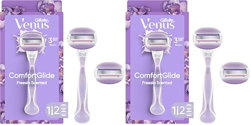 Gillette Venus ComfortGlide Freesia Women's Razor - 1 handle + 2 refills (Pack of 2) - image 1