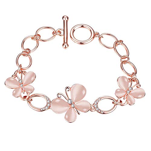 Image of Shining Diva Fashion 18k Rose Gold Plated Stylish Austrian Crystal Bracelet for Women and Girls (rrsd10722b), free