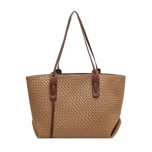 Sac tissé de grande capacité doté d'un bracelet à main ergonomique