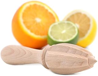 Creative Home Wooden Lemon Squeezers & Citrus Juicer | 15,5 x 4 cm | Manual Lime, Orange & Grapefruit Reamer | Lemon Fruit Hand Juicer Squeezer | Natural Beech Wood, Eco-Friendly & Ergonomic Design