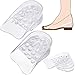 Hauteur Augmentation Semelle à 5 Couches Insert de Coussin de Talon en Silicone Réglable pour Femme et Homme Écart Invisible Intérieur de Longueur de Jambe Semelles Surélevées