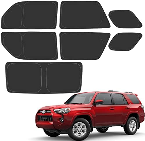 Proadsy Window Sun Shade for 4Runner 2010-2023 Side Window for Baby/Camping UV Rays and Privacy Protect Upgrade Accessories Set of 7