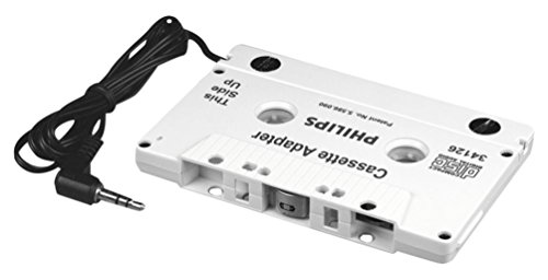 Philips Universal Cassette Adapter, 3.5mm Audio Jack, SJM2300H/27