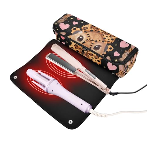 Estuche de viaje 2 en 1 para plancha y rizador de cabello miniatura 2