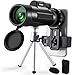 Telescopio monoculare Real HD 12X50, NEEMOSI monoculare per smartphone, impermeabile, obiettivo monoculare FMC BAK4 con supporto per smartphone e treppiede.