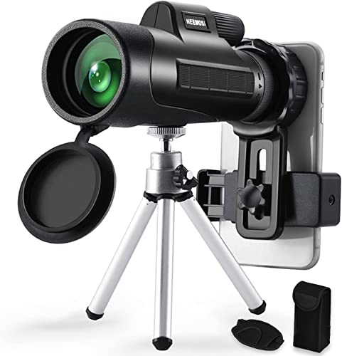 Monokular Teleskop HD 12X50,NEEMOSI Monokulares Fernrohr für Smartphone,Wasserdicht Handy Monokular Objektiv FMC BAK4…