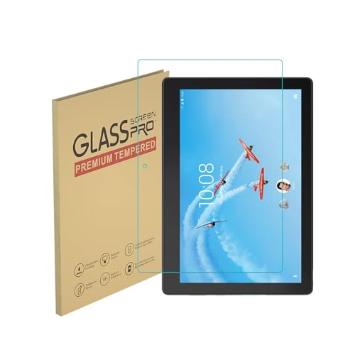HYGMOCC Protector de pantalla para Lenovo Tab E10 (no para Lenovo 10E Chromebook) antiarañazos,Película de vidrio templado,dureza 9H,compatible con carcasas,sin burbujas (1 piezas)