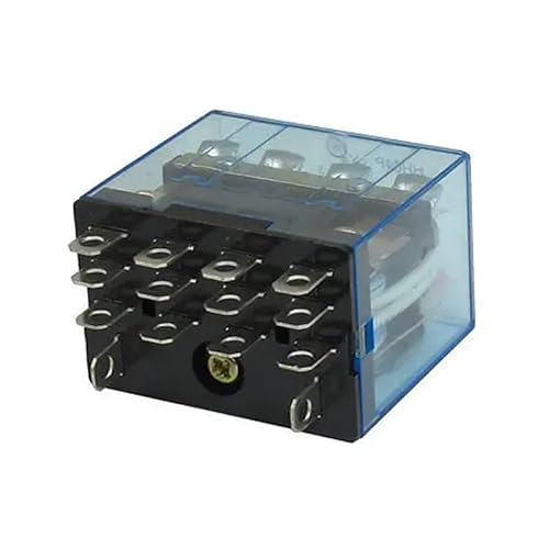 YLQUXEUV HH64P LY4 AC 24V Coil 14-Pin 4PDT Red LED Electromagnetic Relay