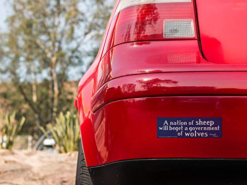 Peace Resource Project A Nation Of Sheep Will Beget Government Of Wolves - Edward R Murrow Political Patriotic Car Bumper Sticker Decal 7-By-2.25 Inches #TOP1