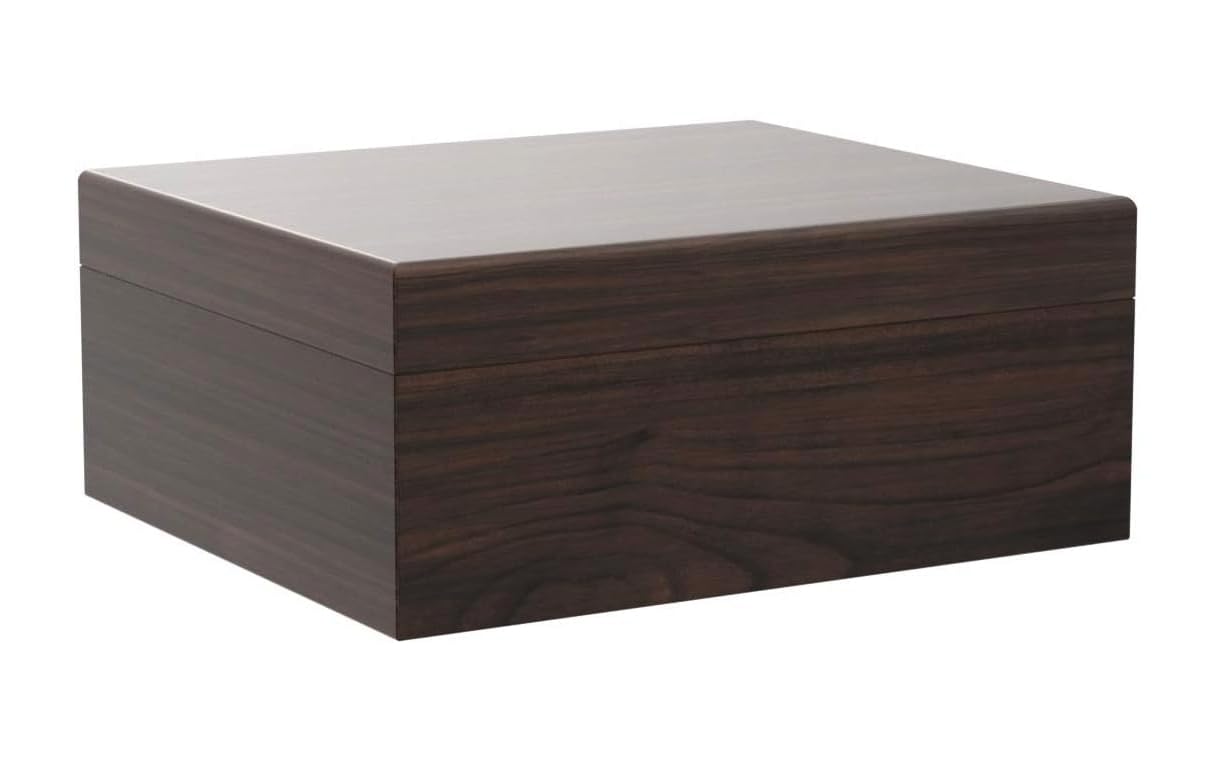 GERMANUS Sigari Humidor con igrometro e umidificatore Manuale Marrone
