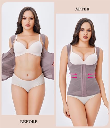 Image of Nebility Waist Trainer for Women Corset Shapewear Tummy Control | Body Shaper Vest Waist Cincher Shapewear