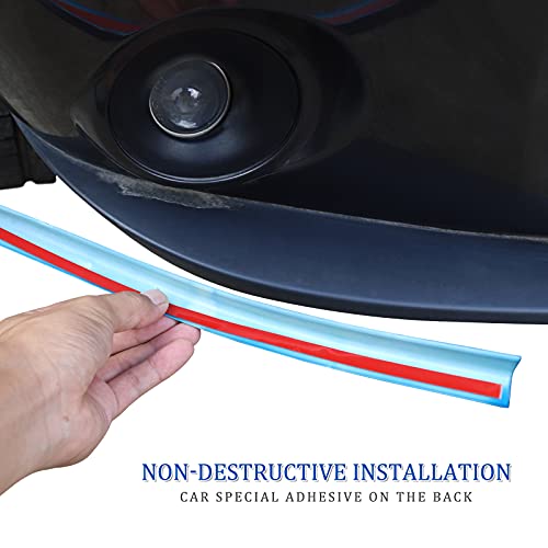 Image of JeCar Front Shovel Cover Kit - Decoration Spoiler Bumper Lip Body Shovels Exterior Decals Sticker Accessories for 2015-2020 Dodge Challenger SXT, Blue