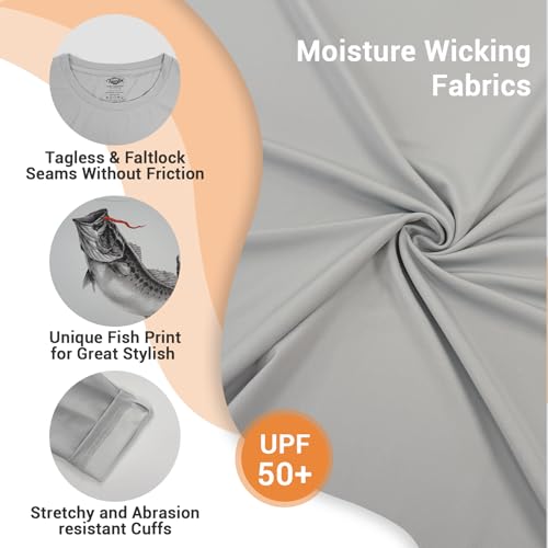 Palmyth Boys Fishing Shirts UPF 50+ Youth Sun Protection T-Shirt Long Sleeve Tee4