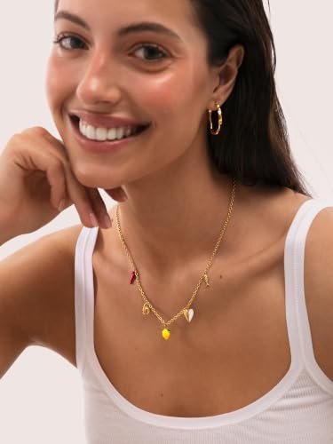 Miniatura 4 de SINGULARU Collar Mujer Multicharm Aperitivo Marino Acero Baño Oro | Acero bañado en oro de 18kt resistente al agua con colgantes con motivos marinos
