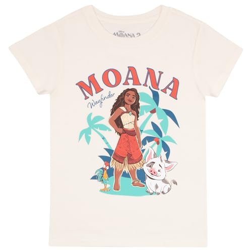 Image of Disney Moana and Friends Girl's Graphic Print T-Shirt 2-Pack - Short Sleeve Tee Bundle for Kids