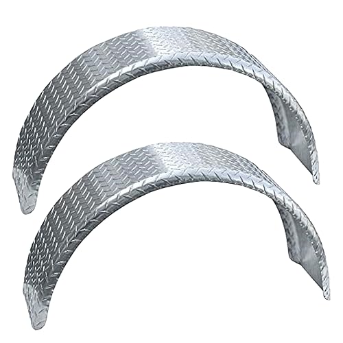Tie Down Diamond Plate Aluminum Fenders 18in
