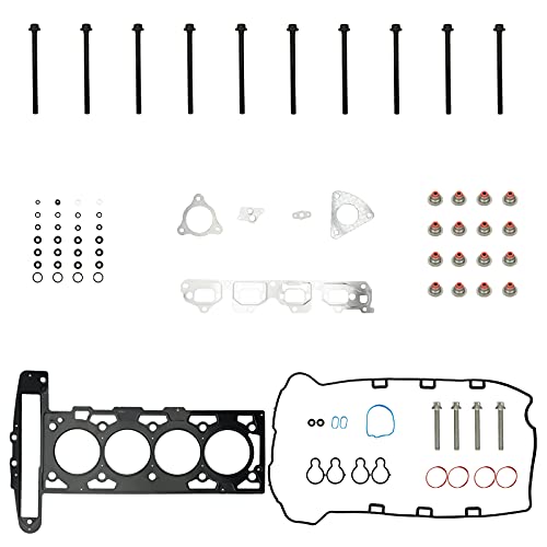 Image of Cylinder Head Gasket Set with Bolts Compatible with 2004 2005 2006 Chevy Malibu; 2002-2006 Saturn Vue Head Gasket Set HS54440E, HS26223PT-1, ES72196 2.2L 2198CC 134CID L4 VIND
