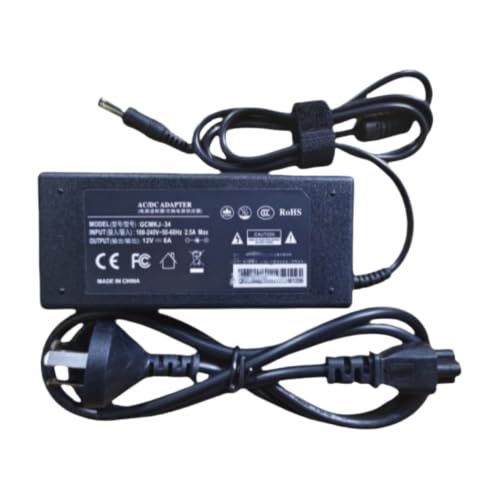 Adaptateur secteur 12V 6A 2m pour remplacer une alimentation perdue
