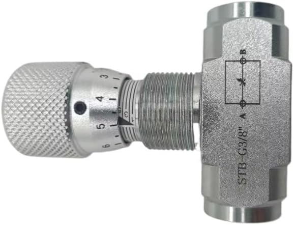 1PC 3/8”Flow Control bidirectional Hydraulic restrictor valve STB-G3/8 L08 connector
